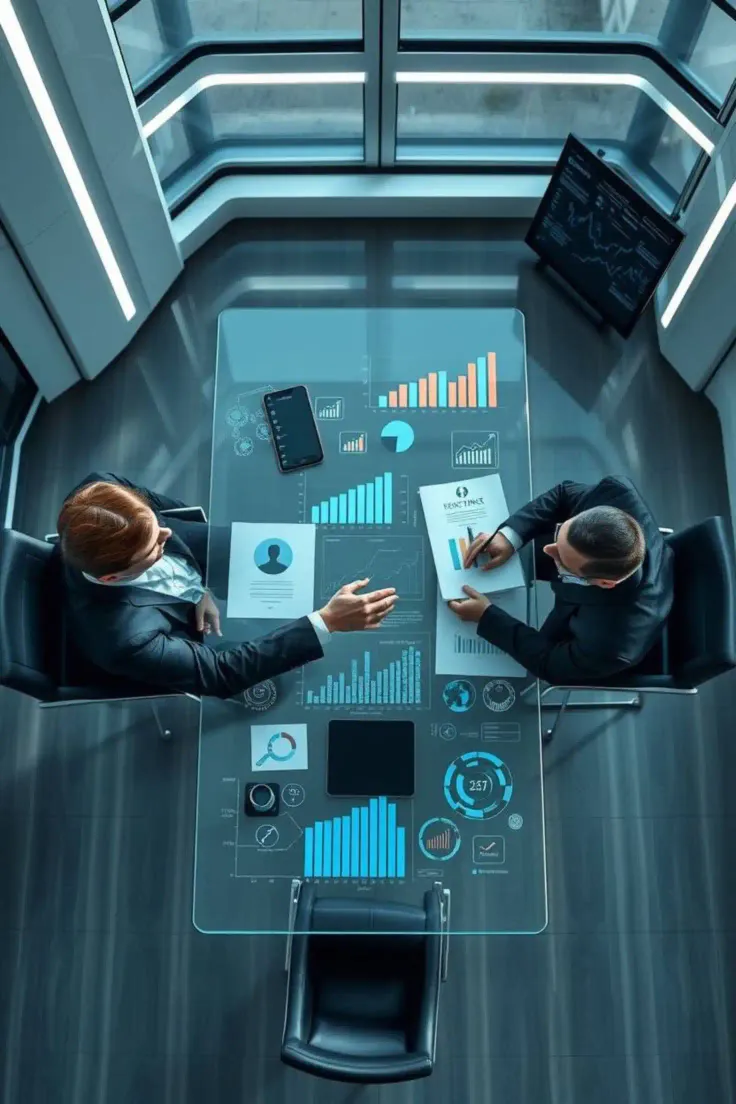 SyncUpscale team reviewing customer acquisition performance reports